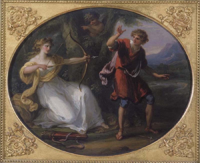 Angelica Kauffmann Nymphe und Jungling china oil painting image
